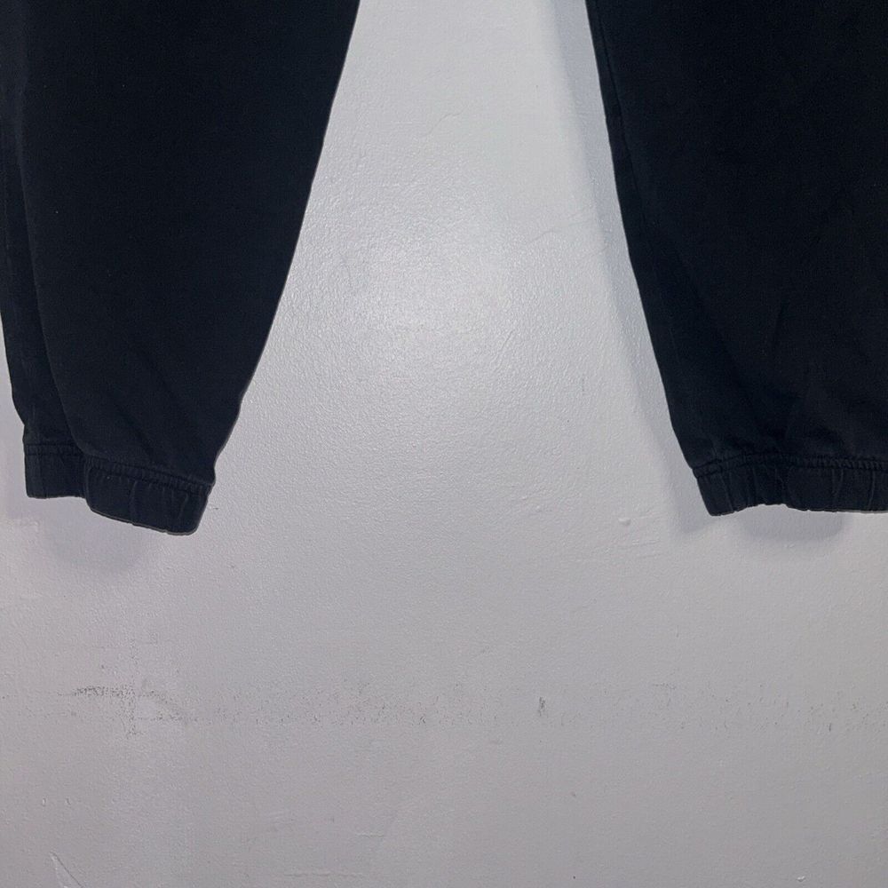 Adidas Joggers Mens Large Black‎ Pockets Drawstrings Spell Out Logo Lightweight